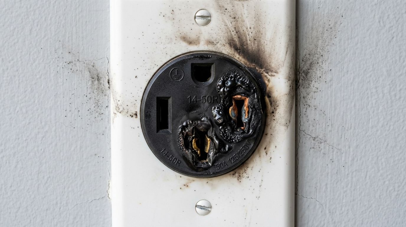 Residential-Grade $12 Range Outlet on Continuous EV Load
